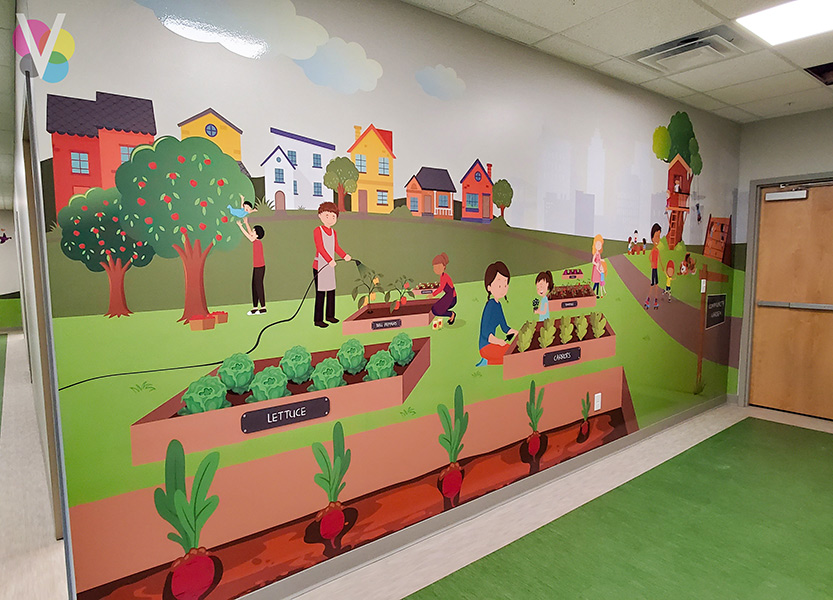 Custom Wall Graphics for School in Orlando, FL