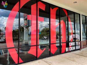 Custom Made Window Graphics in Orlando by Visual Signs & Graphics