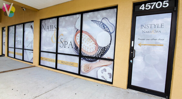 Instyle Vinyl Window Graphics in Orlando by Visual Signs and Graphics