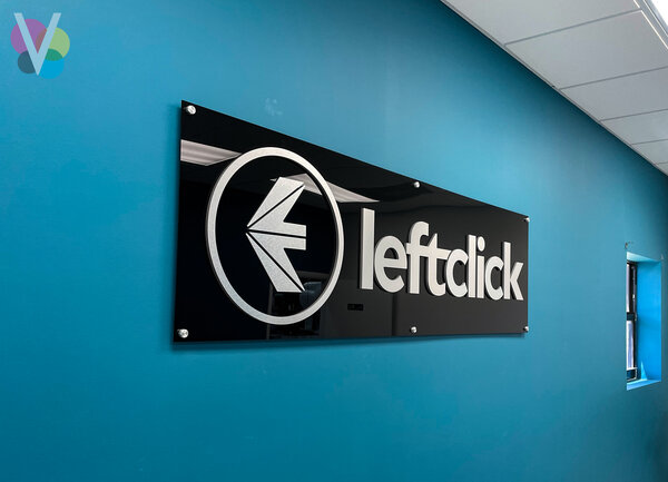Leftclick Custom Lobby Signs by Visual Signs and Graphics in Orlando