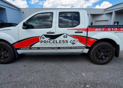 Priceless Vehicle Wrap by Visual Signs and Graphics in Orlando